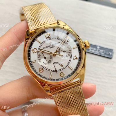 New Copy Vacheron Constantin Grand Complications Watch Yellow Gold Silver Dial